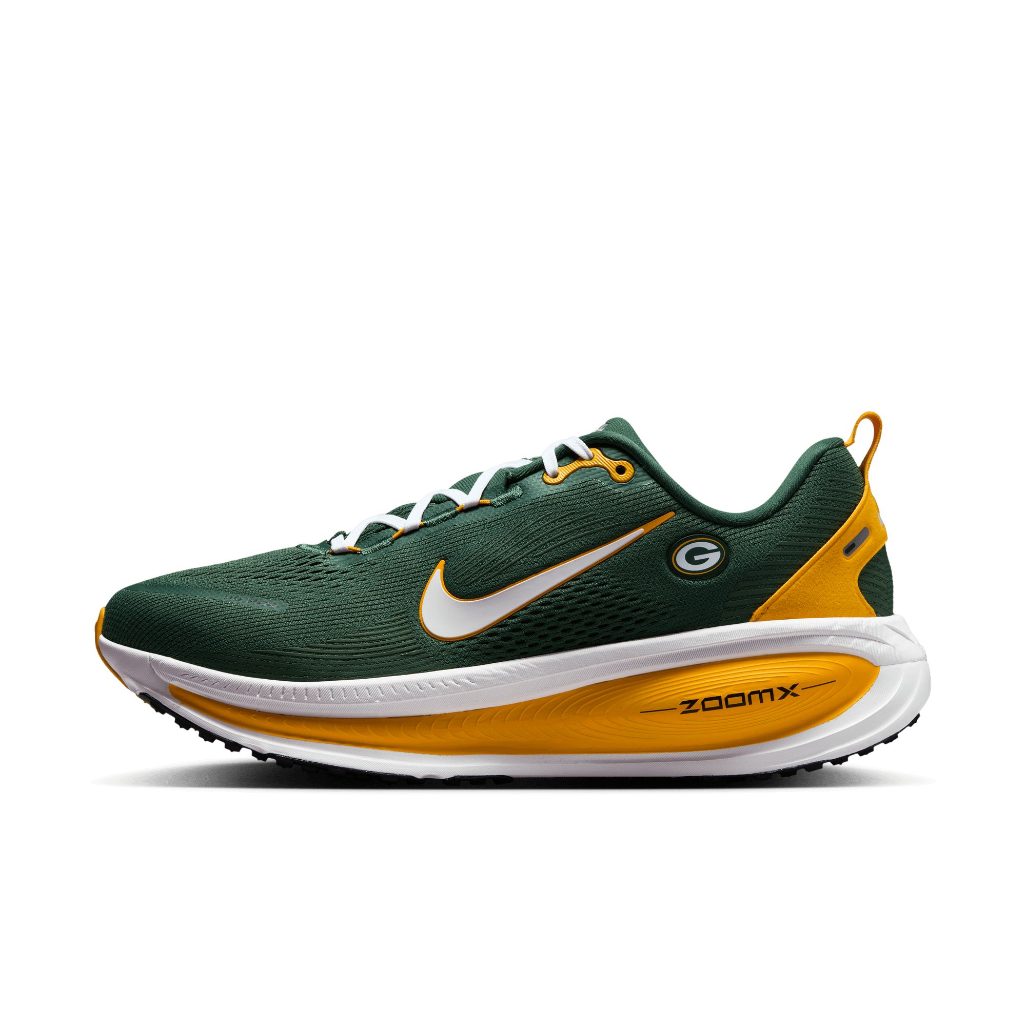 Green Bay Packers Nike NFL Men's Air Zoom Vomero 18 Running Shoes