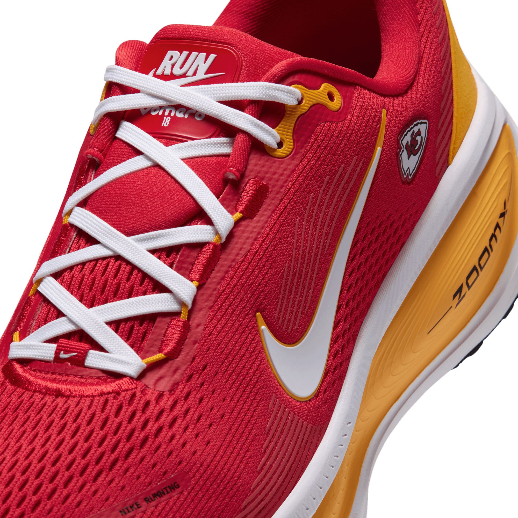 Kansas City Chiefs Nike NFL Men's Air Zoom Vomero 18 Running Shoes