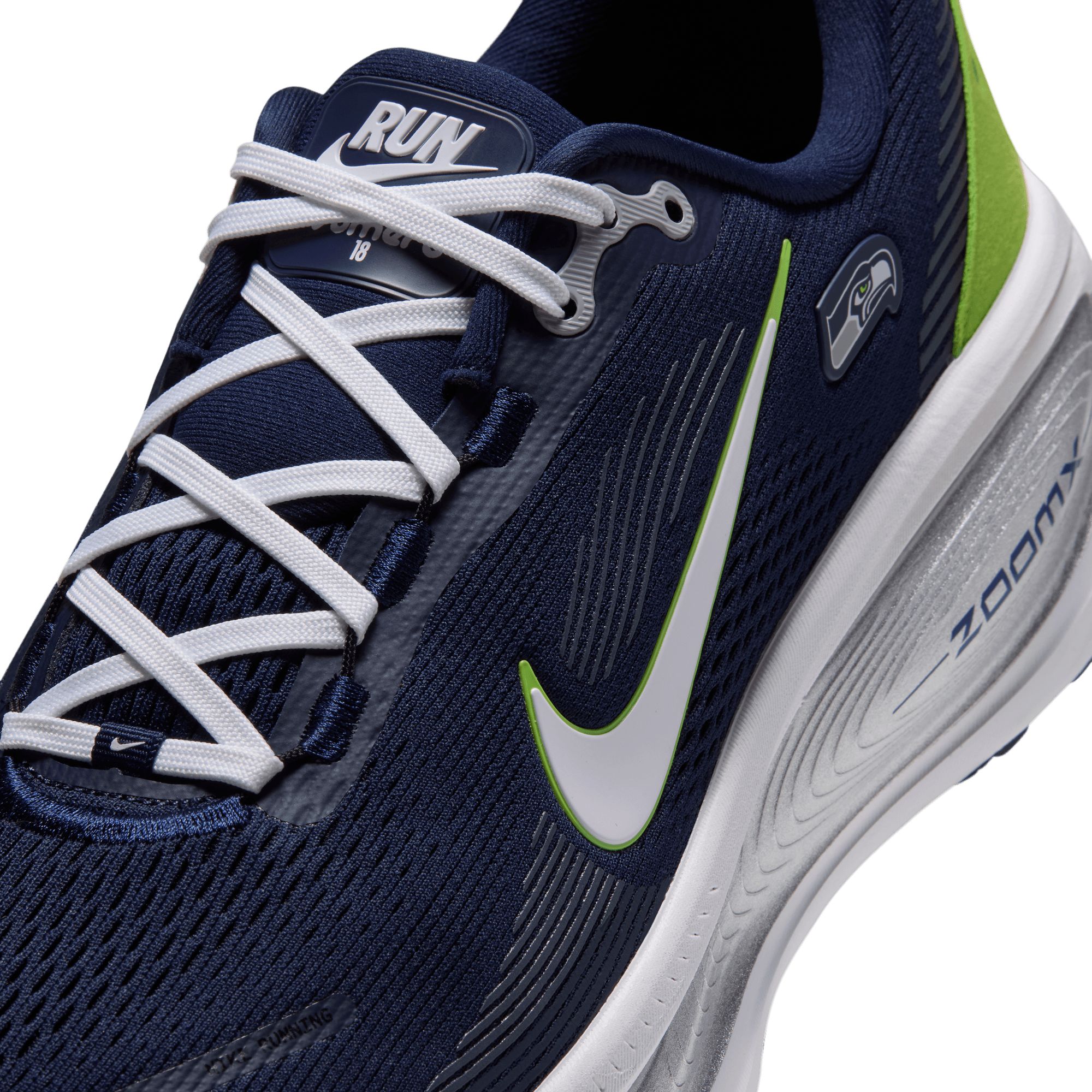 Nike Men's Air Zoom Vomero 18 NFL Seahawks Running Shoes