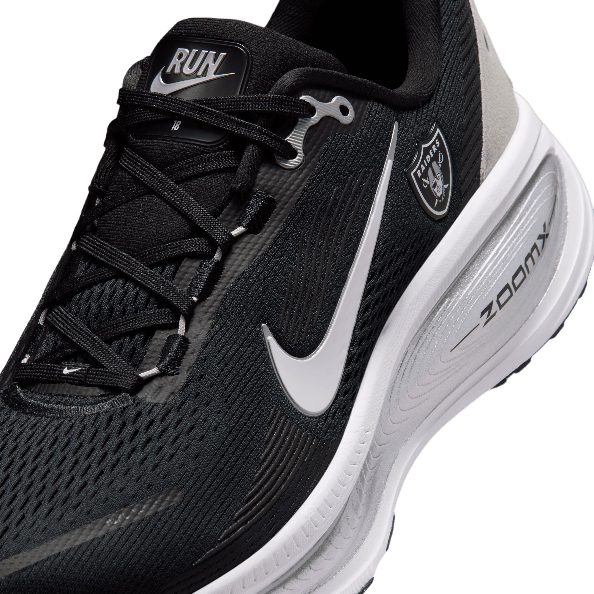 Nike Men's Air Zoom Vomero 18 NFL Raiders Running Shoes