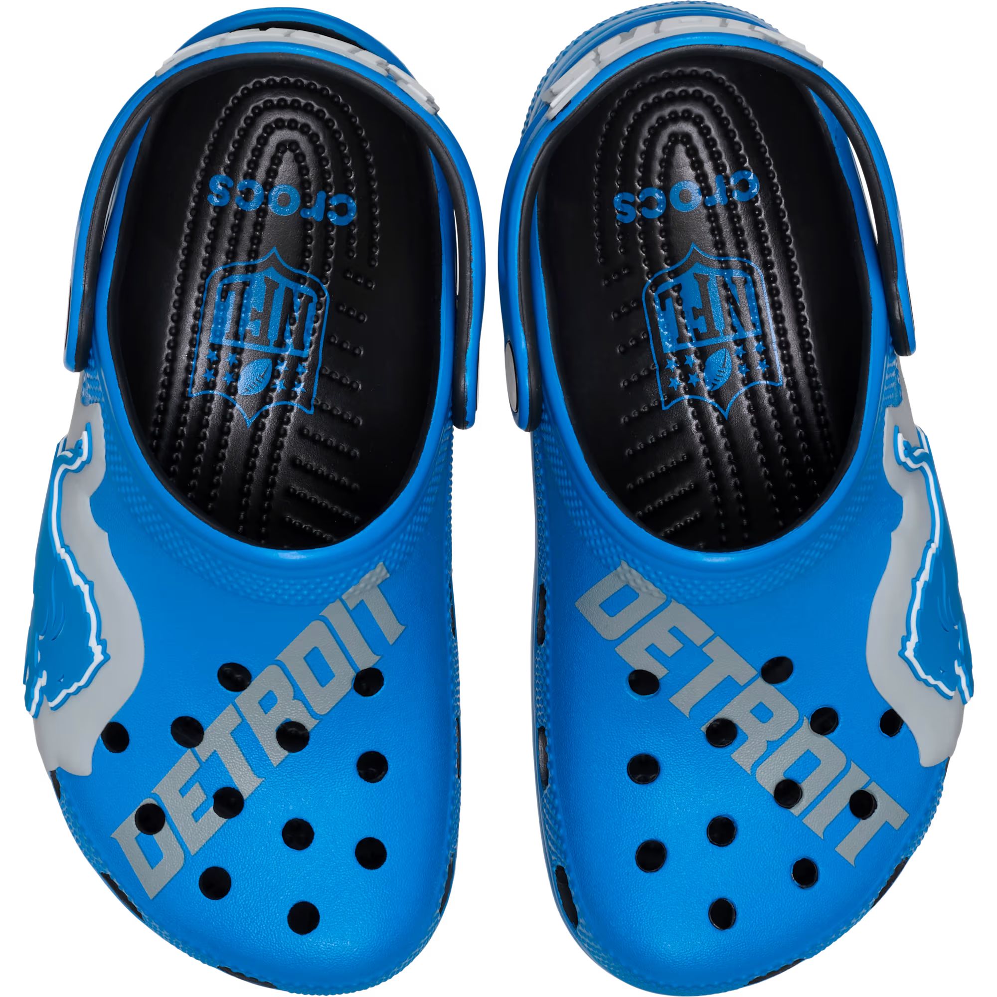 Crocs Men's Detroit Lions Classic Clog Sandals