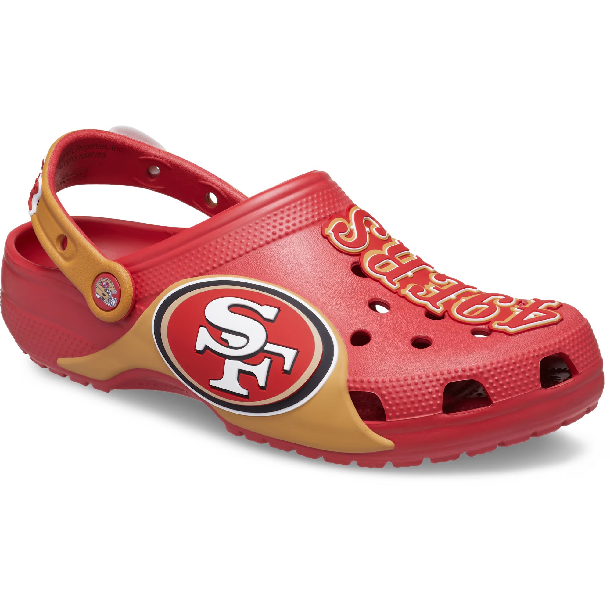 Crocs Men's San Francisco 49ers Classic Clog Sandals