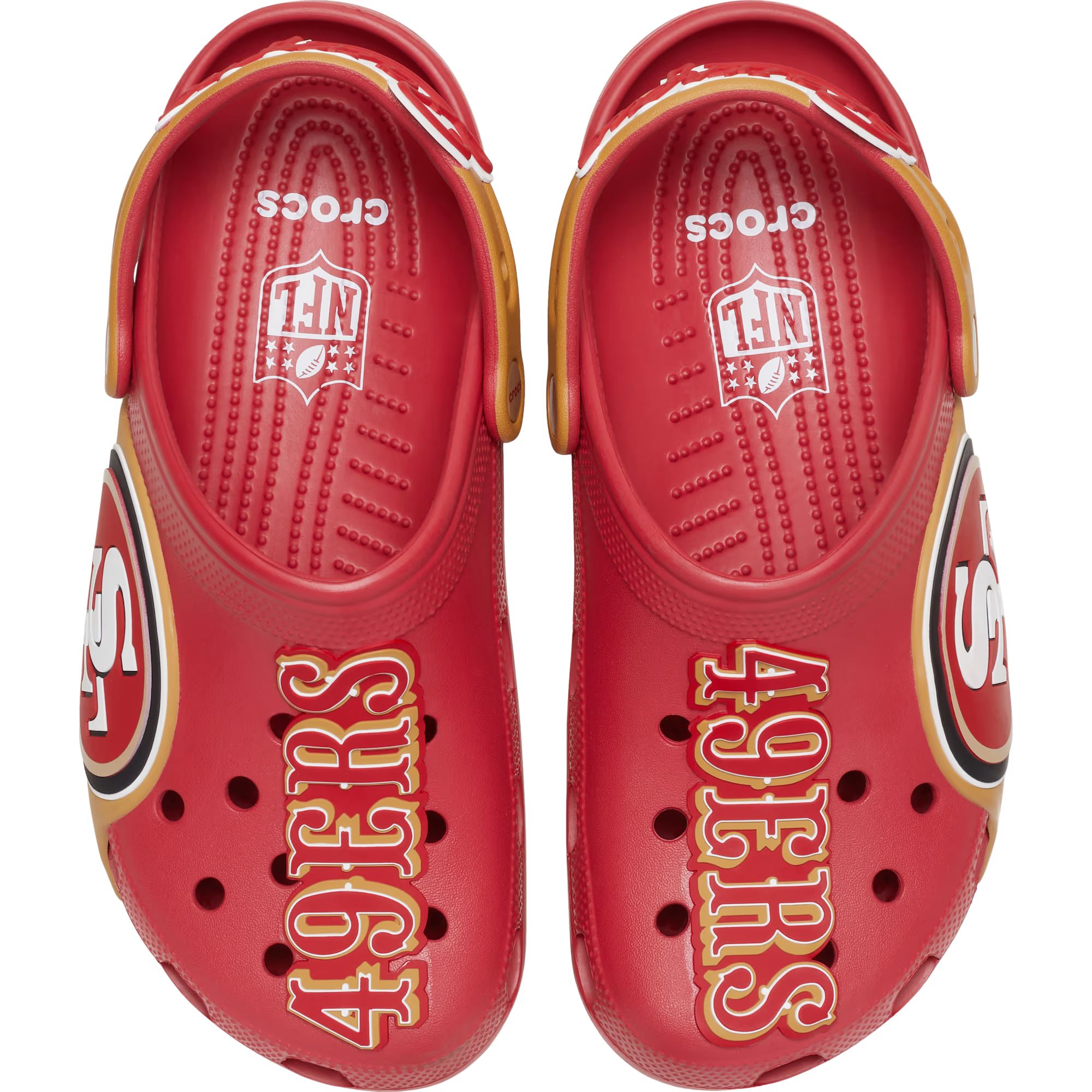 Crocs Men's San Francisco 49ers Classic Clog Sandals