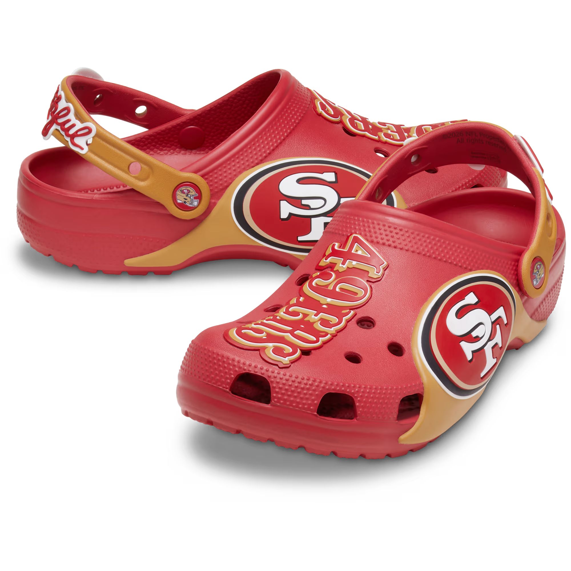Crocs Men's San Francisco 49ers Classic Clog Sandals