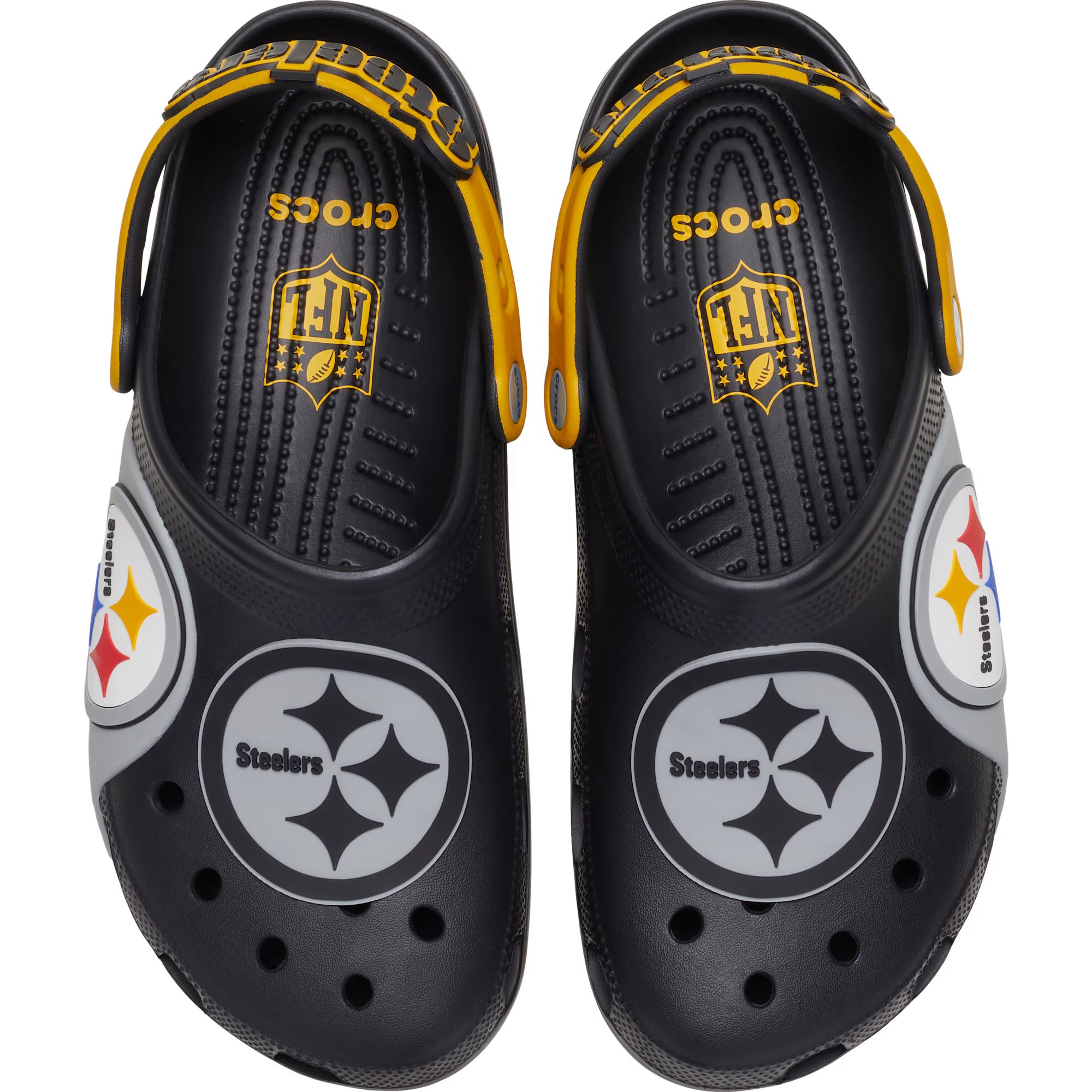 Crocs Men's Pittsburgh Steelers Classic Clog Sandals
