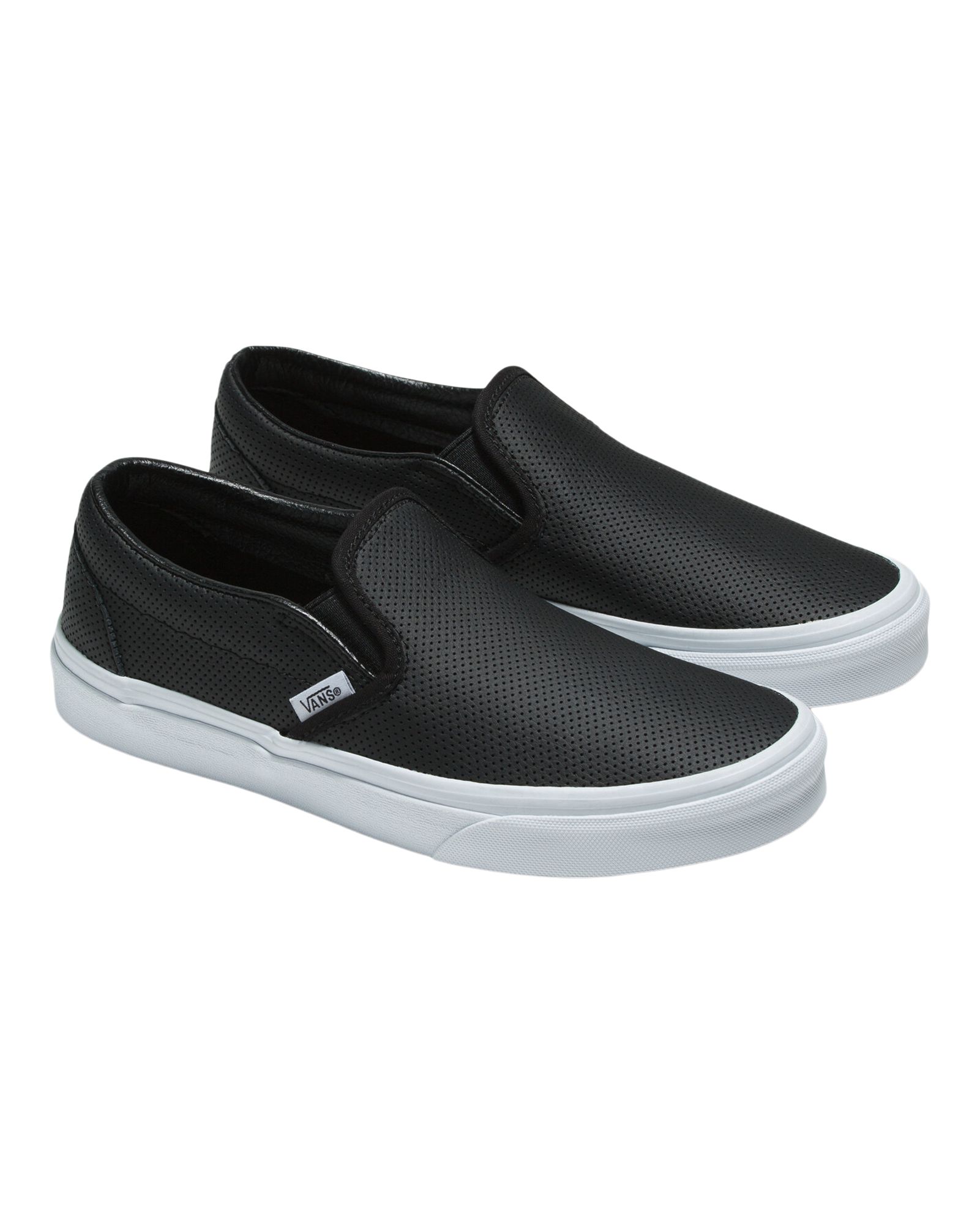 Vans Women's Classic Slip-On Perforated Leather Skate Shoes