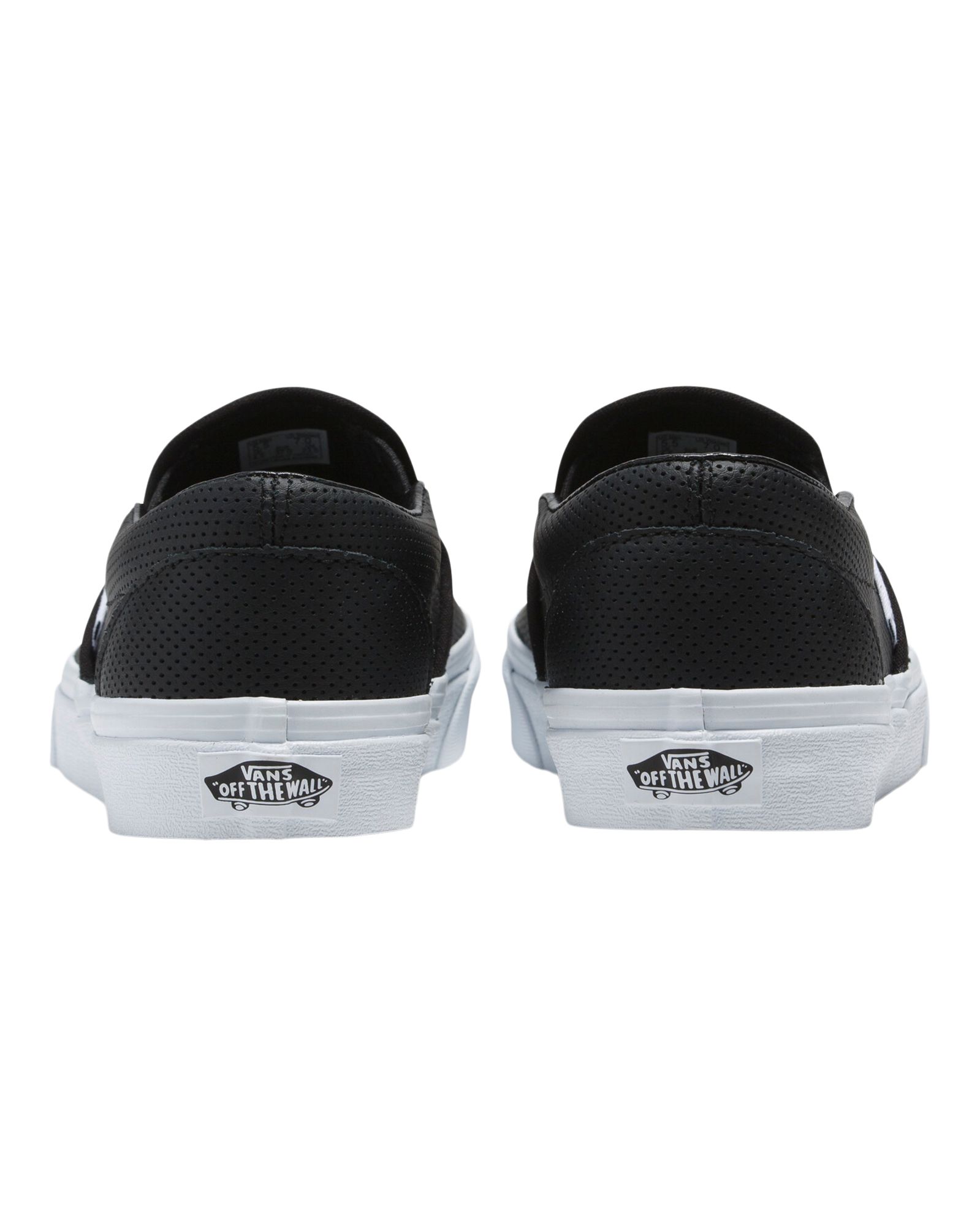 Vans Women's Classic Slip-On Perforated Leather Skate Shoes