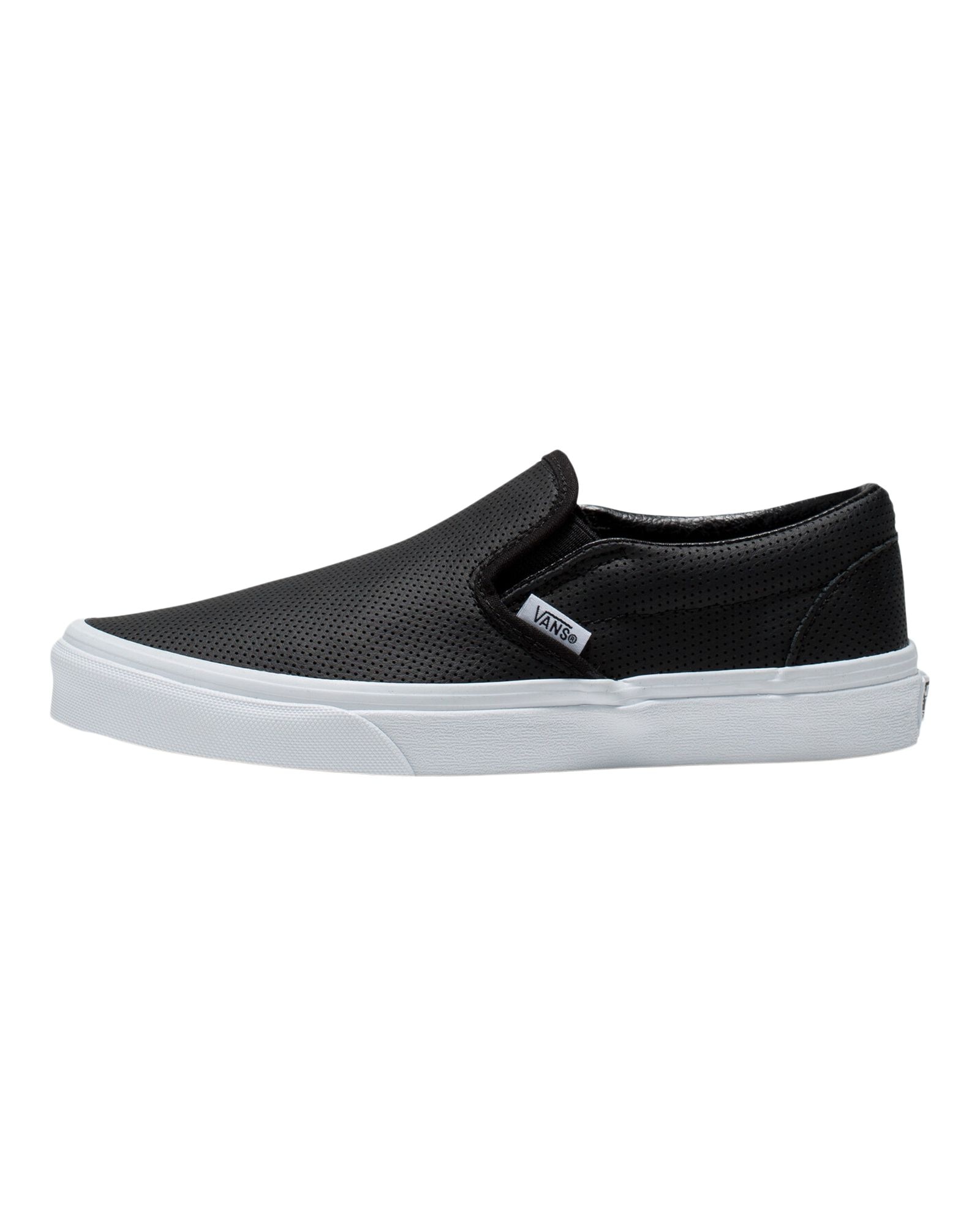 Vans Women's Classic Slip-On Perforated Leather Skate Shoes