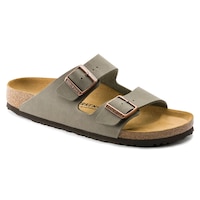 Birkenstock Unisex Arizona Birkibuc® Sandals Front_Angled_Right