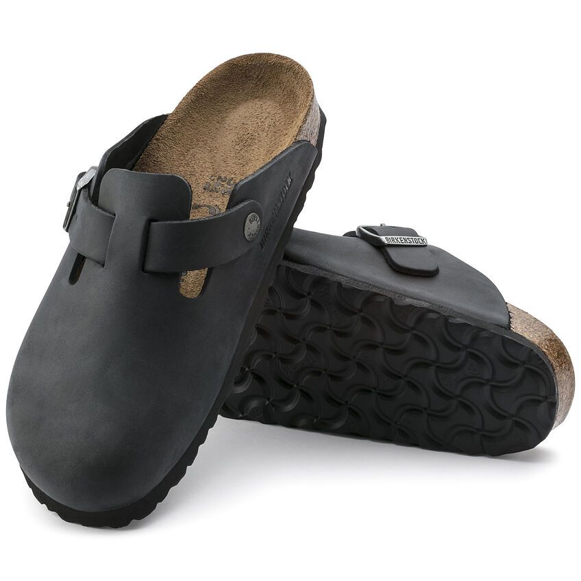 Birkenstock Unisex Boston Oiled Leather Clogs