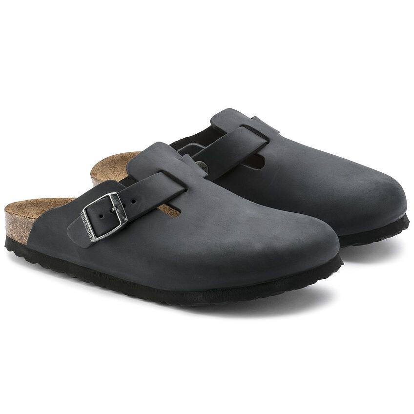Birkenstock Unisex Boston Oiled Leather Clogs