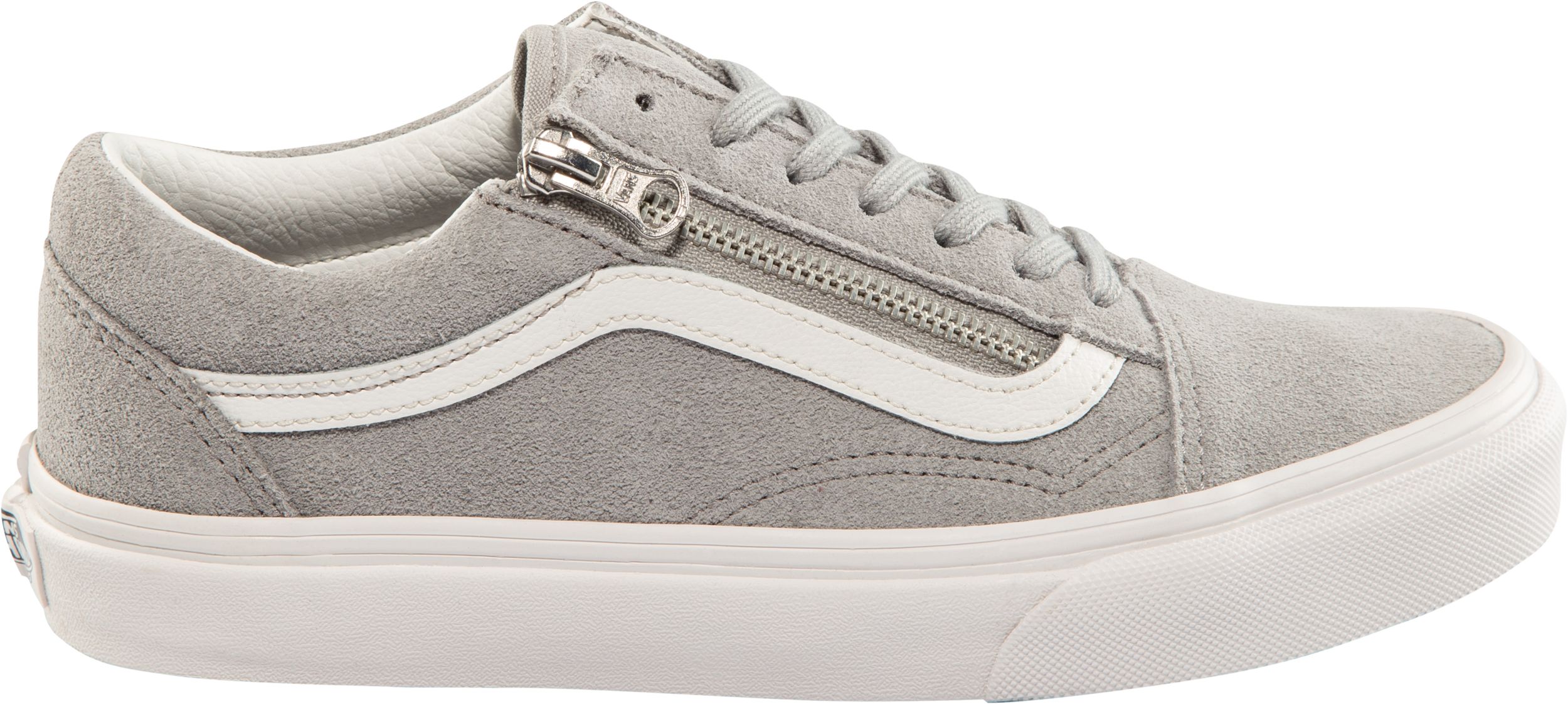 Vans Women's Old Skool Skate Shoes, Sneakers, Low Top, Zipper, Suede