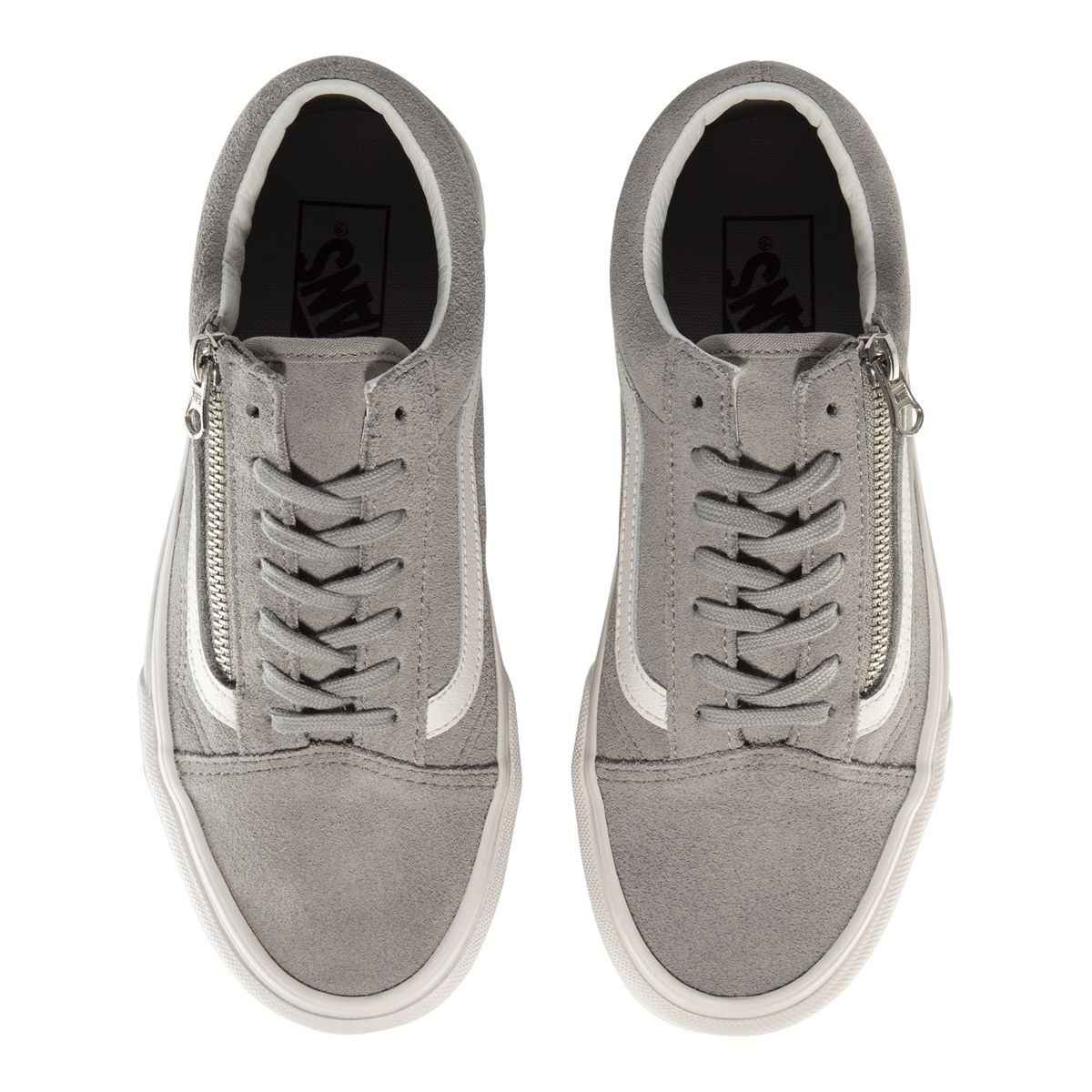 Vans Women's Old Skool Skate Shoes, Sneakers, Low Top, Zipper, Suede