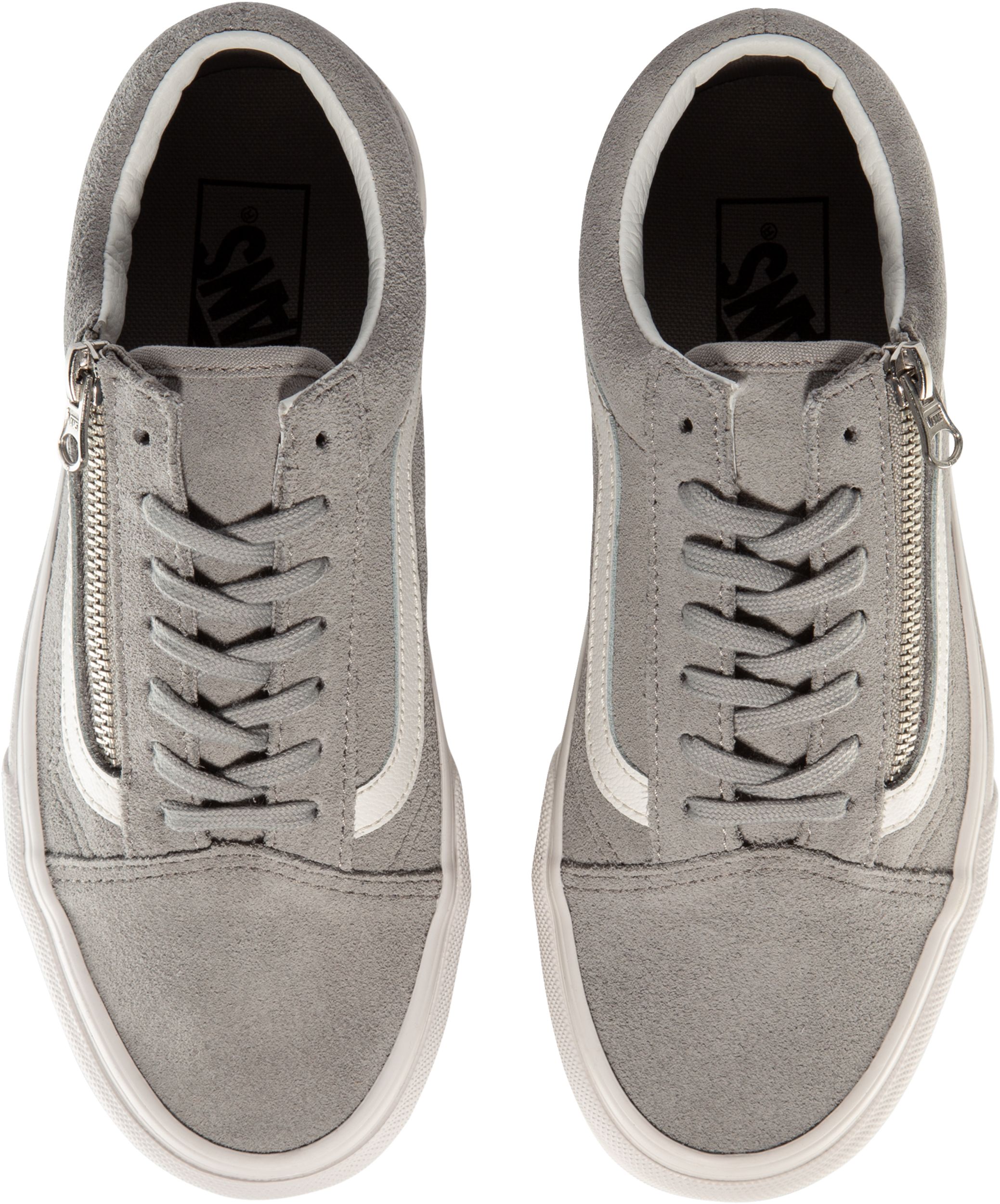 Vans Women's Old Skool Skate Shoes, Sneakers, Low Top, Zipper, Suede