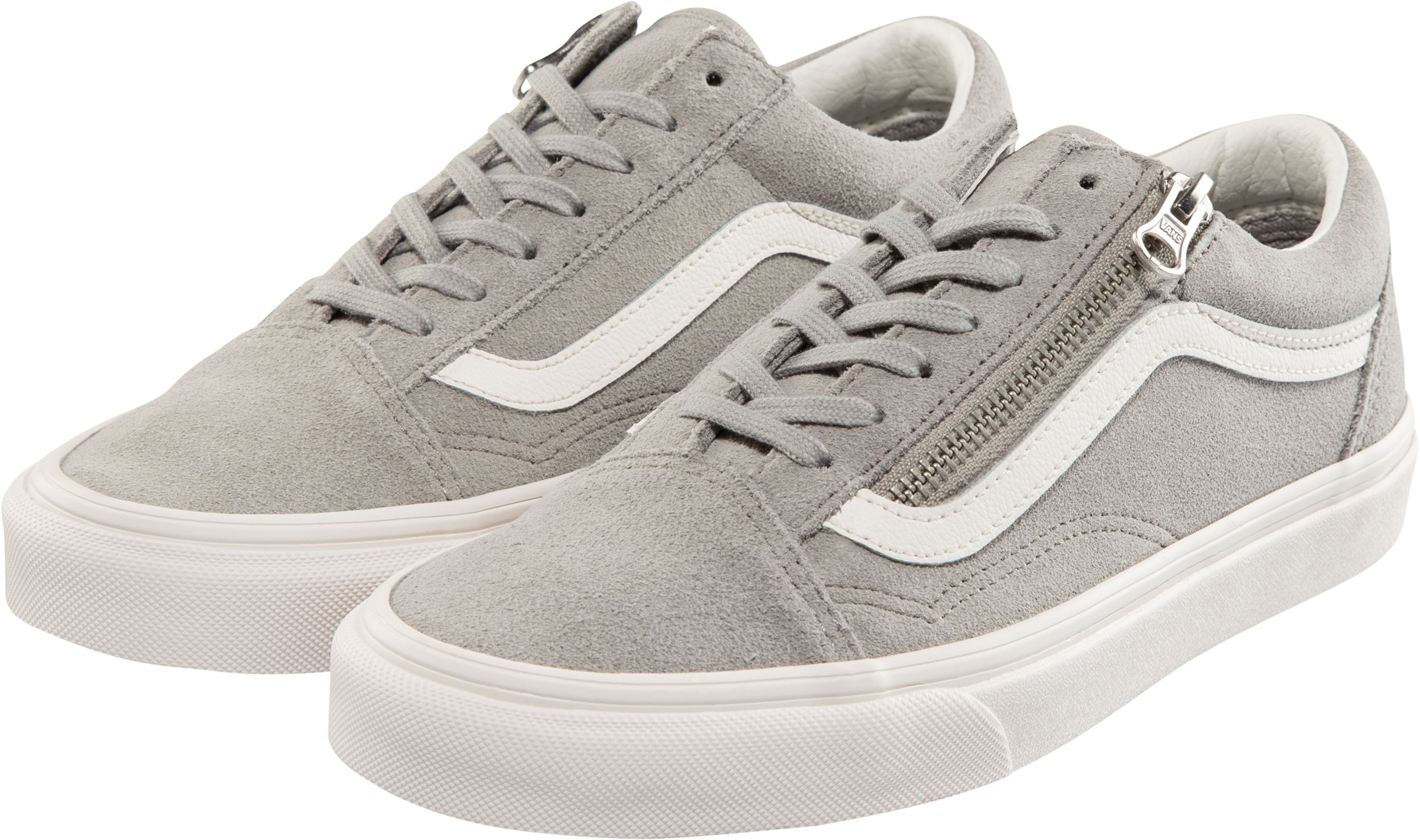 Vans Women's Old Skool Skate Shoes, Sneakers, Low Top, Zipper, Suede