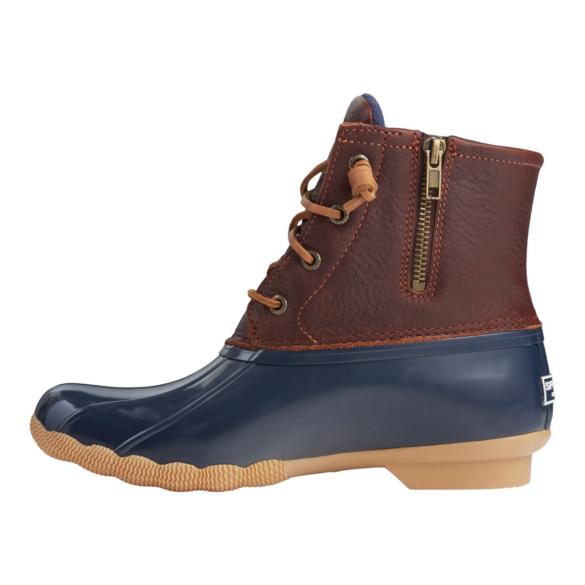 Brown and 2024 blue duck boots