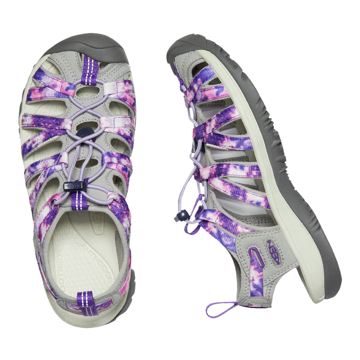 KEEN Women's Whisper Tie Dye Hiking Sandals