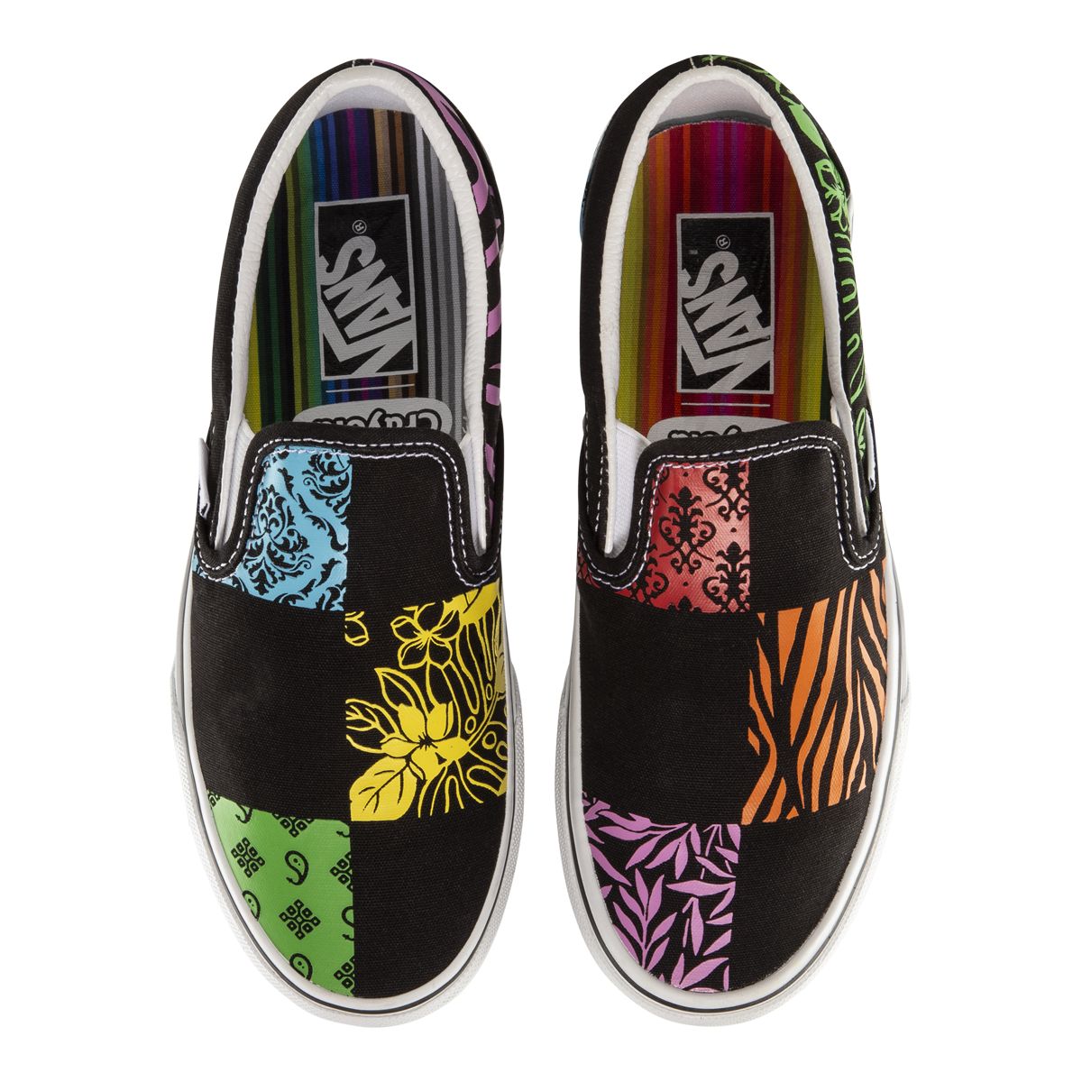 Vans x Crayola Women's Classic Skate Shoes, Sneakers, Low Top, Slip On, Breathable