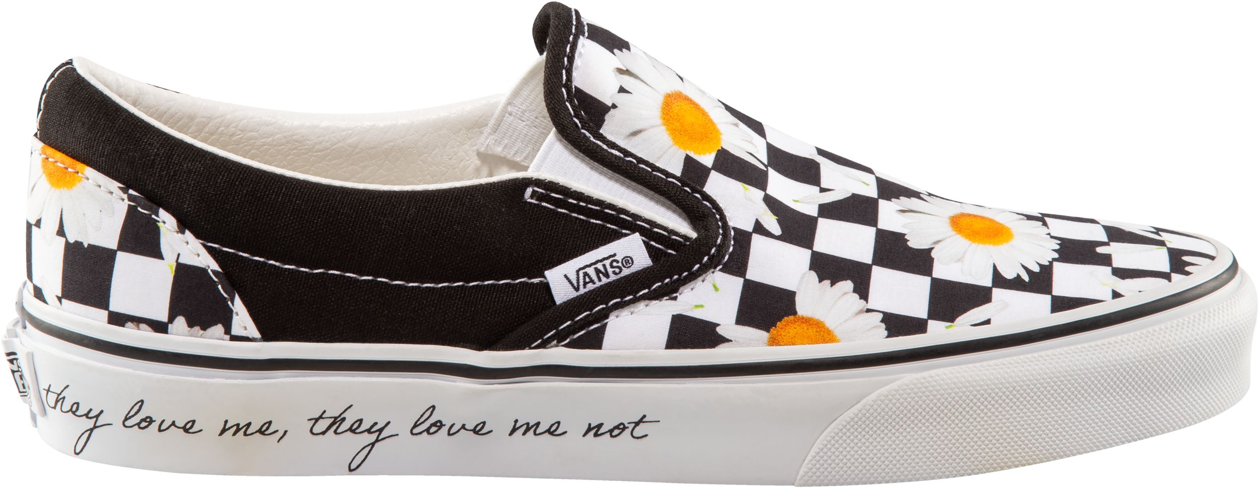 Vans Women's Classic Slip On Love Me Love Me Not Skate Shoes