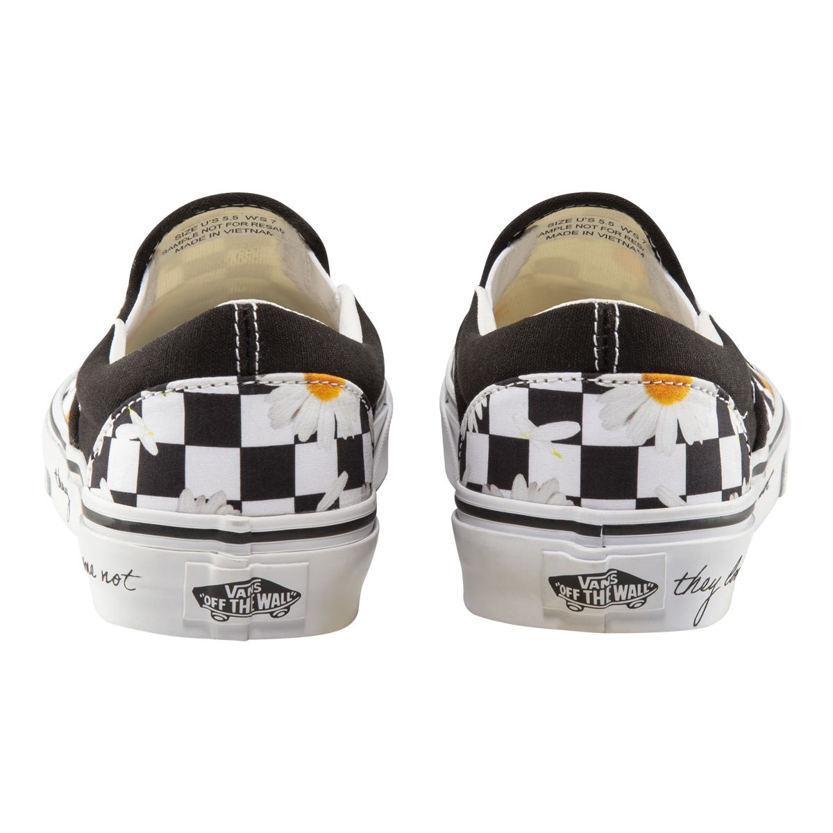 Vans Women's Classic Slip On Love Me Love Me Not Skate Shoes