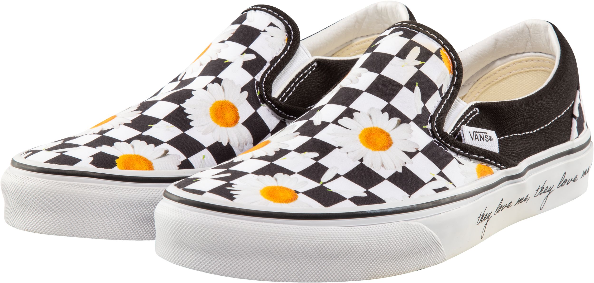 Vans Women's Classic Slip On Love Me Love Me Not Skate Shoes