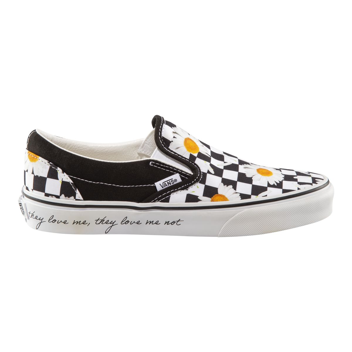 Vans Women's Classic Slip On Love Me Love Me Not Skate Shoes
