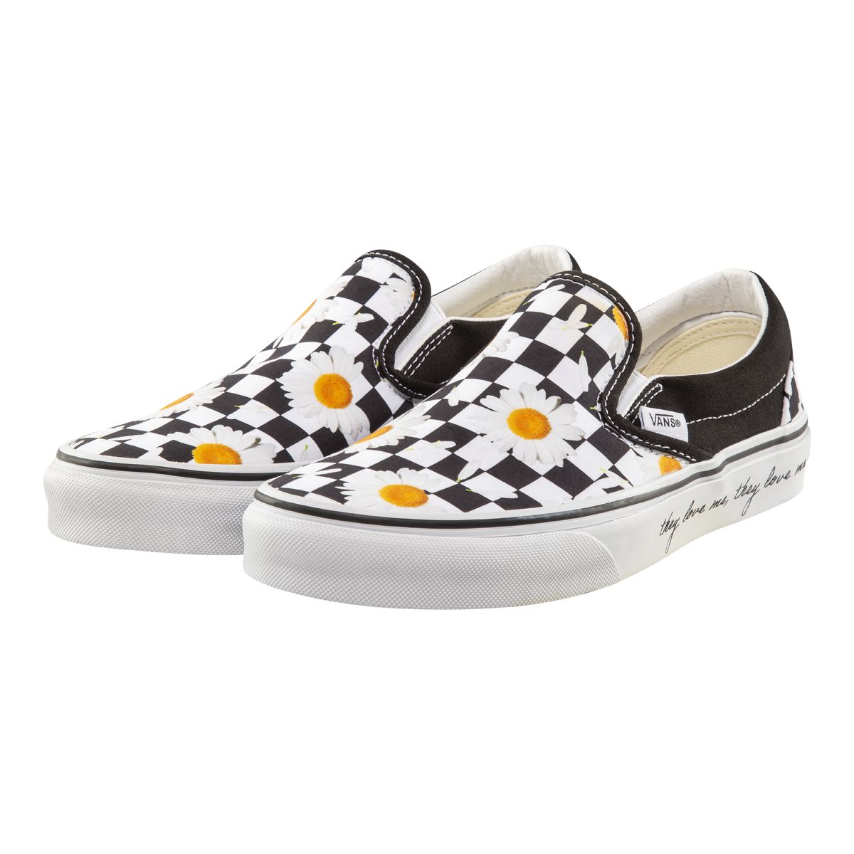 Vans Women's Classic Slip On Love Me Love Me Not Skate Shoes