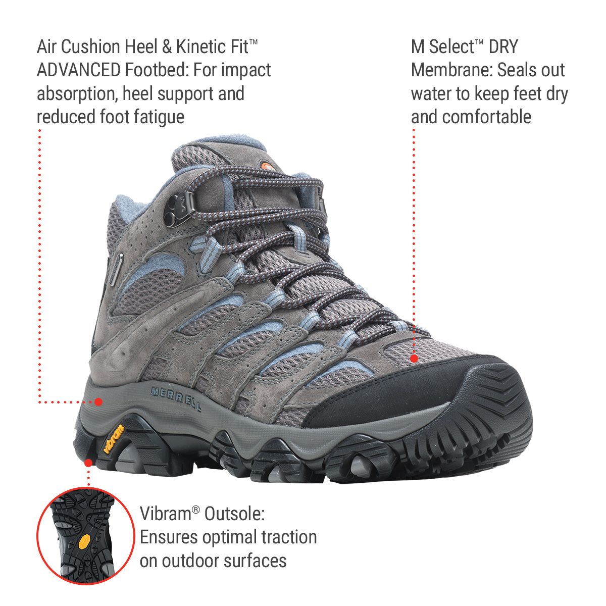 Merrell Women's Moab 3 Hiking Boots