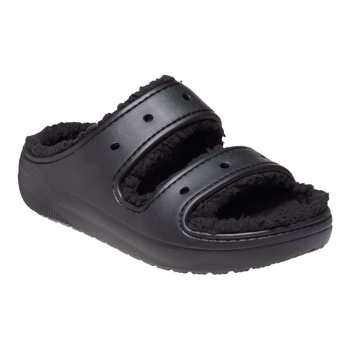 Crocs Unisex Classic Cozzzy Fuzz-Lined Comfortable Sandals