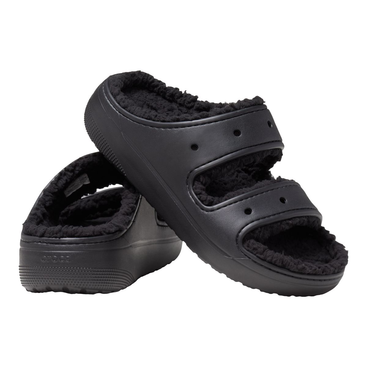 Crocs Unisex Classic Cozzzy Fuzz-Lined Comfortable Sandals