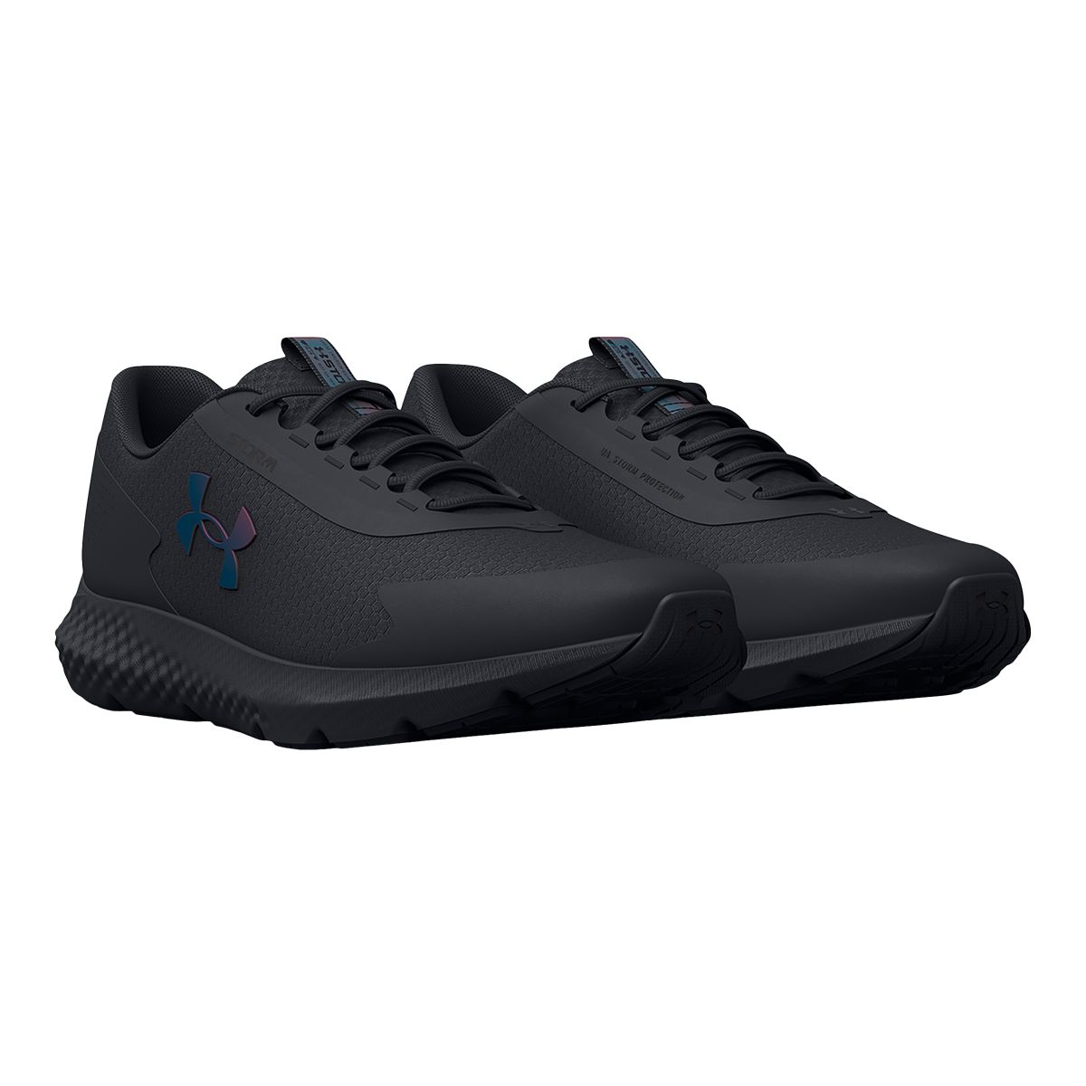 Under Armour CHARGED ROGUE 3 REFLECT - Neutral running shoes - black/radio  red/black - Zalando.de