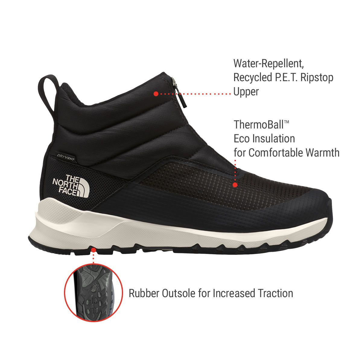 The North Face Women’s ThermoBall Progressive Zip II Winter Boots