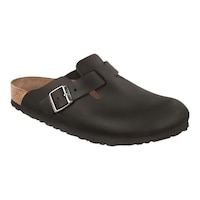 Birkenstock Unisex Boston Oiled Leather Clogs Front_Three_Fourths_Angled_Right