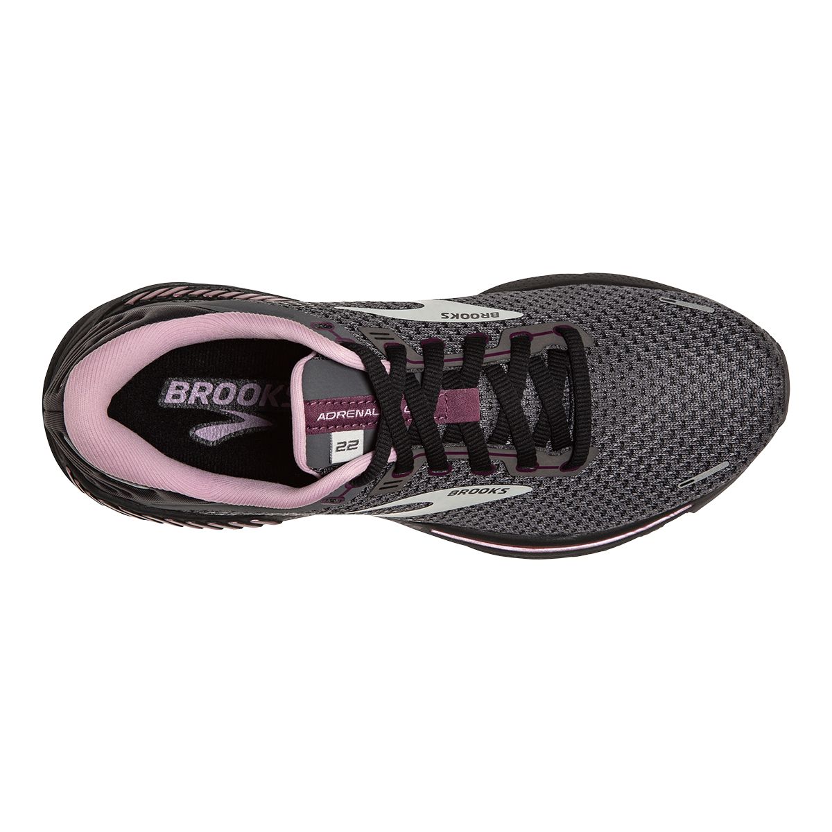 Brooks Women's Adrenaline GTS 22 Running Shoes, Wide Width, Cushioned
