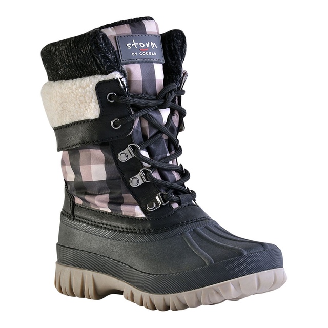Cougar Women's Savvy Front Zip Winter Boots- Black
