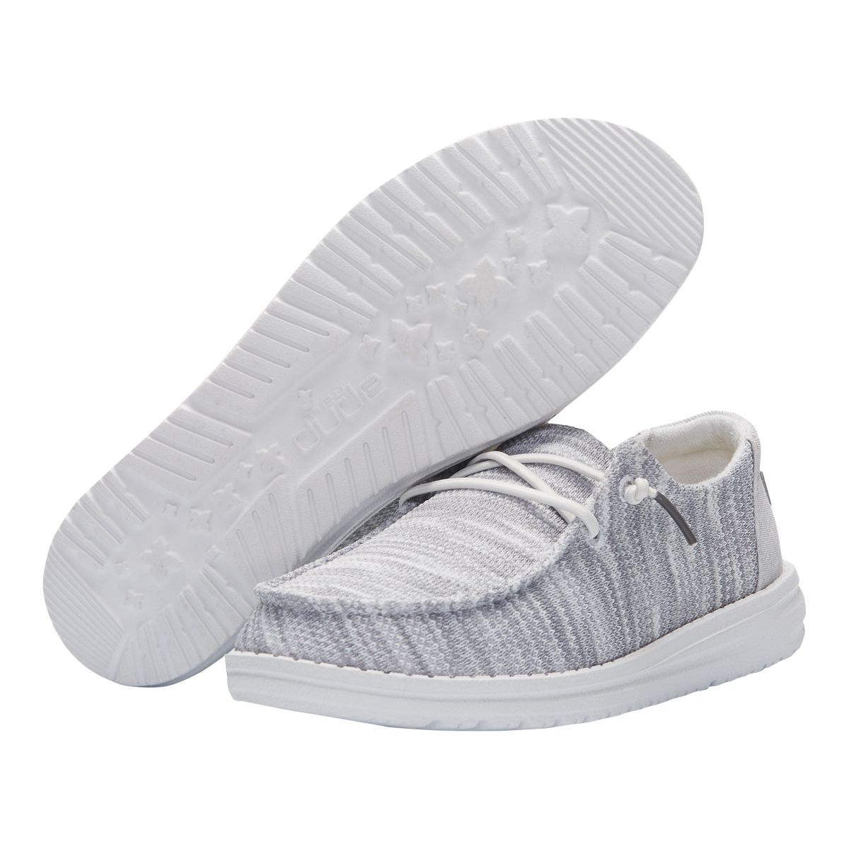 Wendy Sox Hey Dude Womens Slip On Women's Wendy Stretch Sox Stone