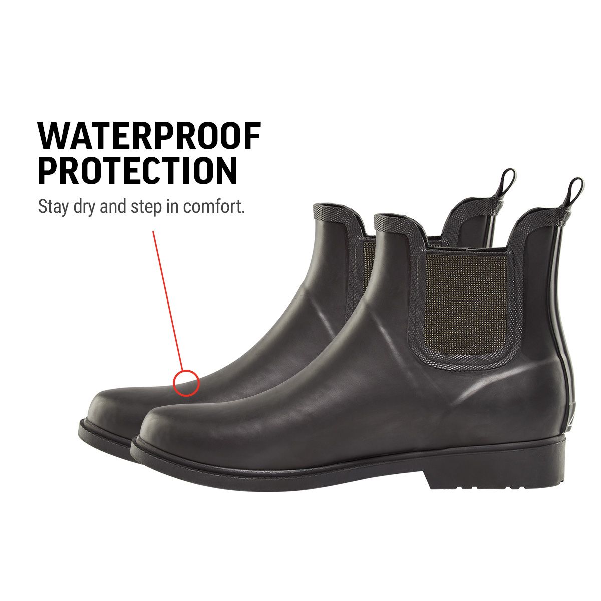 Ripzone Women's Maya Anthracite Rain Boots