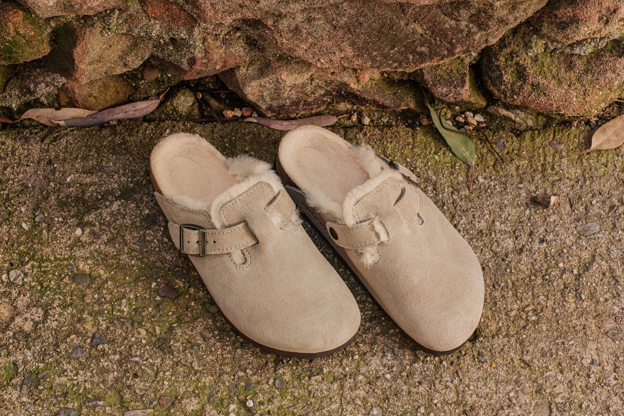 Birkenstock Women's Boston Shearling Suede Clogs