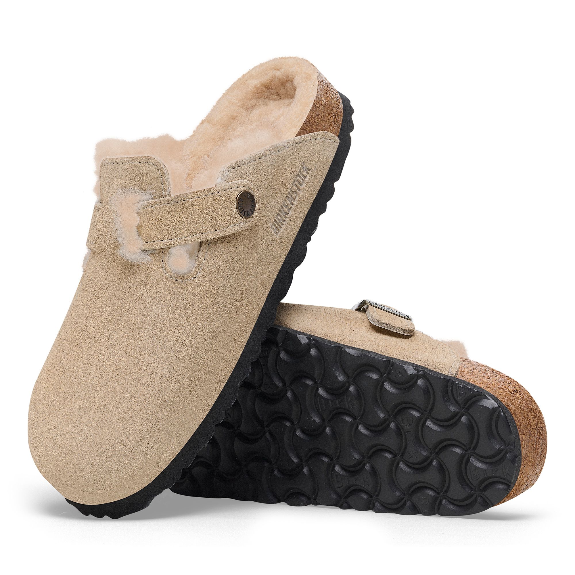 Birkenstock Women's Boston Shearling Suede Clogs