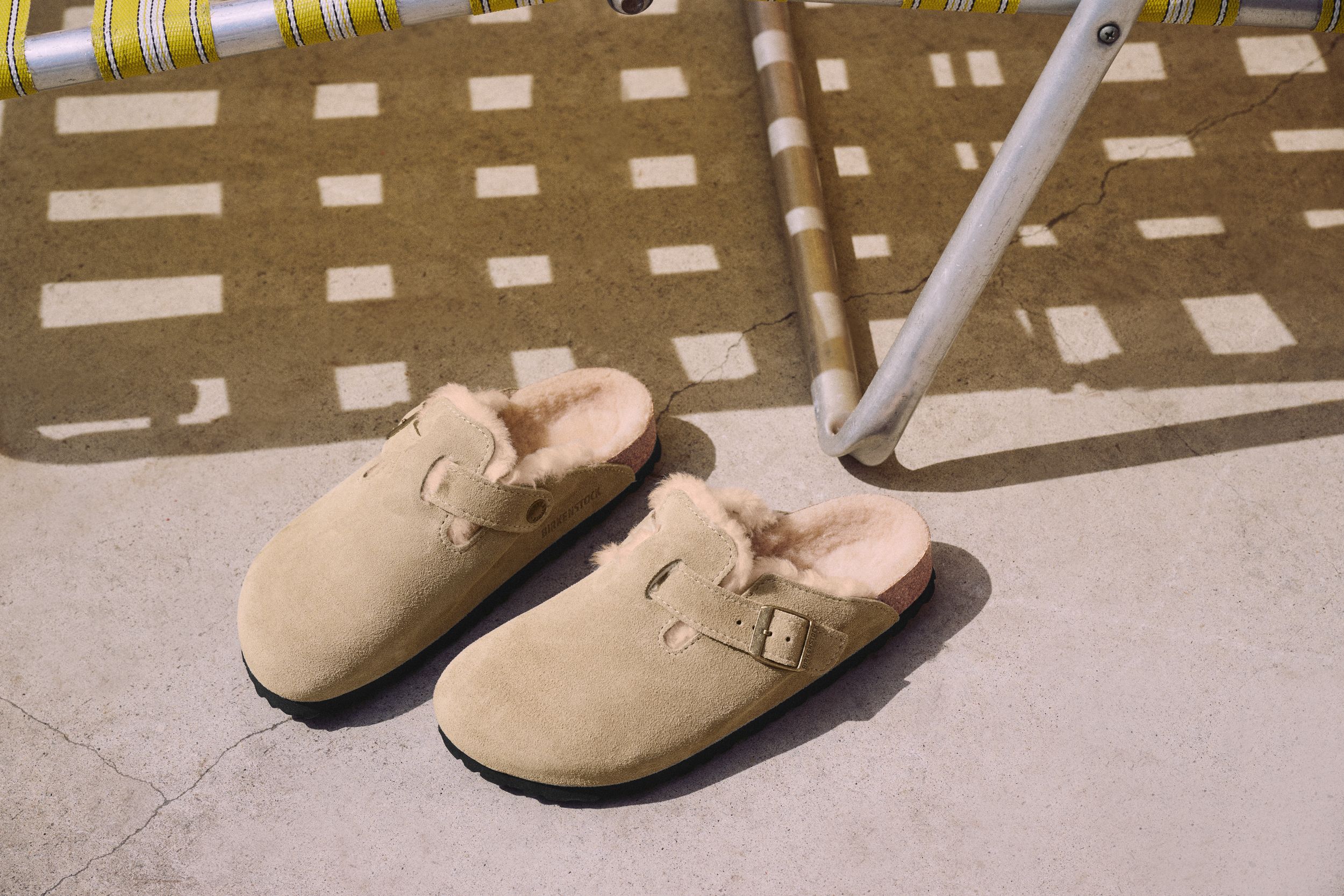 Birkenstock Women's Boston Shearling Suede Clogs