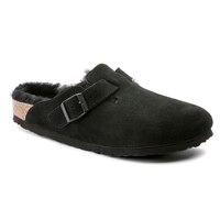 Birkenstock Women's Boston Shearling Suede Clogs Front_Three_Fourths_Angled_Right