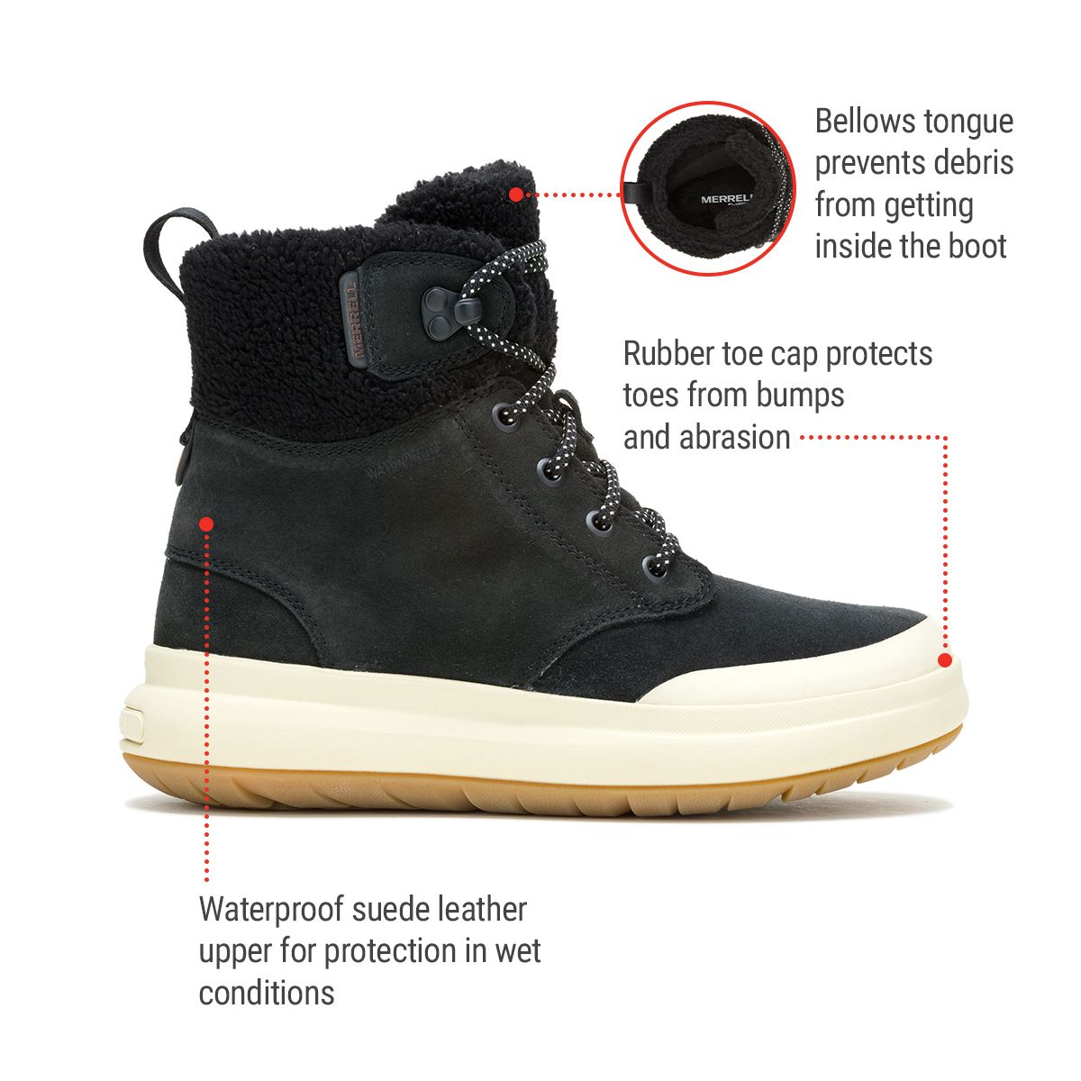 Merrell Women's Marquette Thermo Waterproof Winter Boots