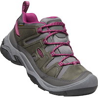 KEEN Women's Circadia Waterproof Hiking Shoes Front_Three_Fourths_Angled_Right