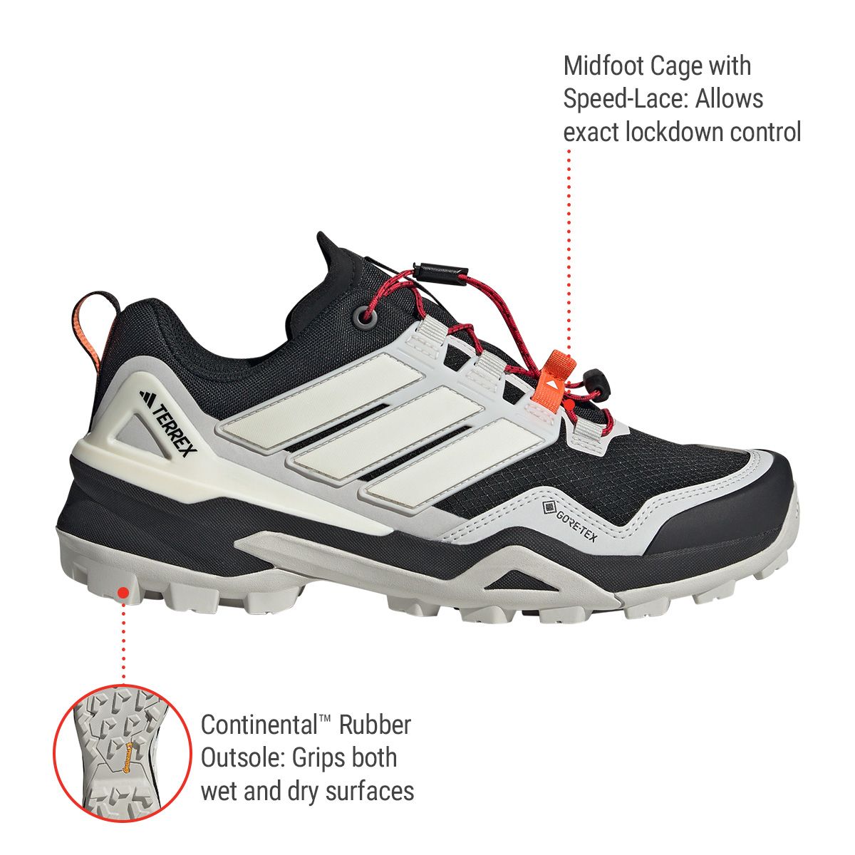 SKY adidas Golf Originals ZX 8000 GORE-TEX Spikeless Golf Shoes