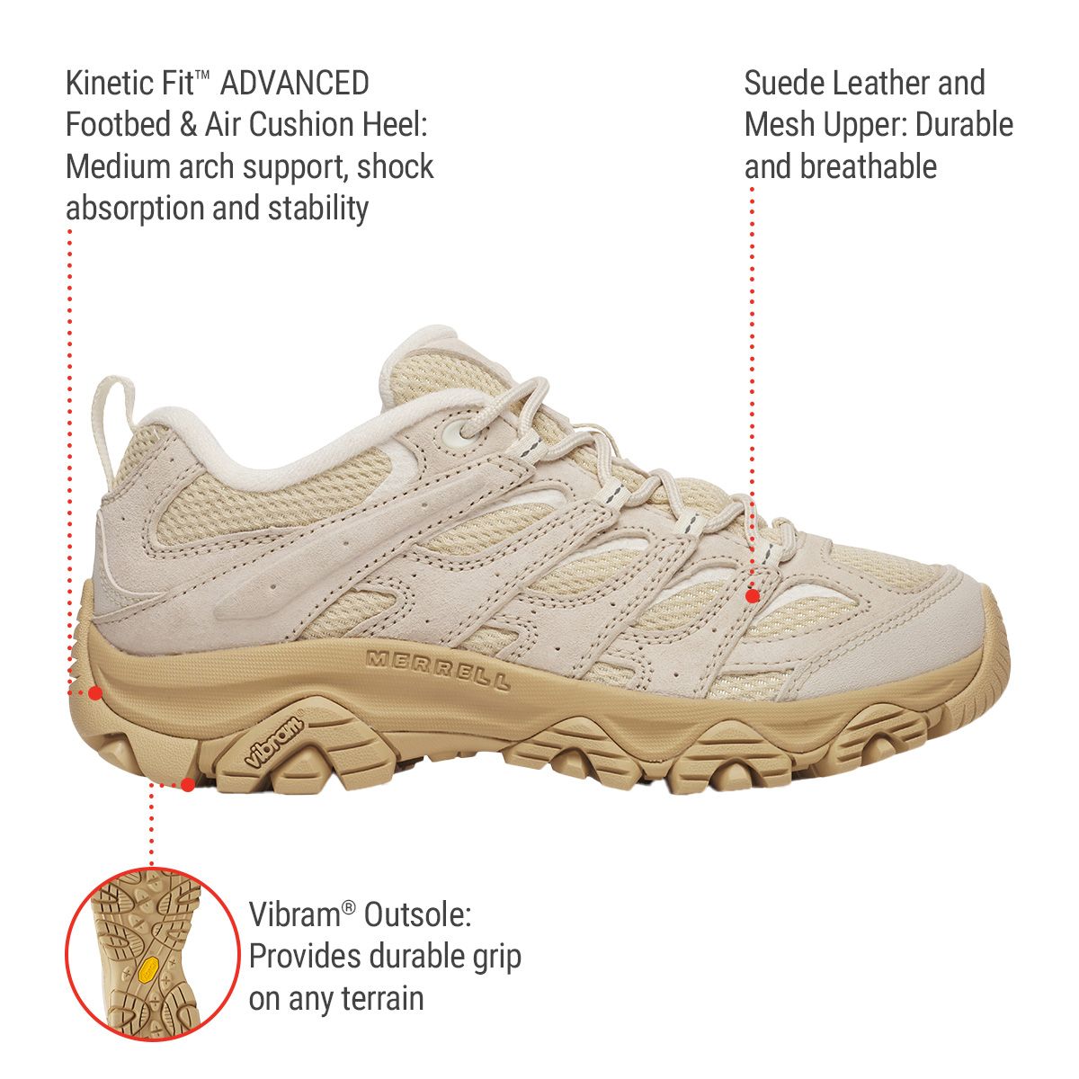 Merrell Women's Moab 3 Hiking Shoes