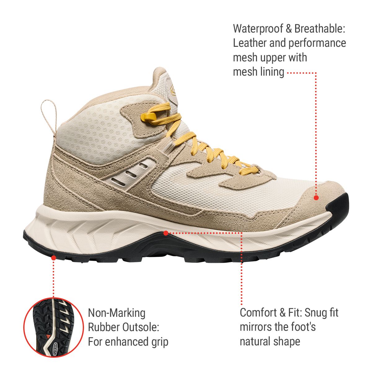 Keen Women's Hightrail Mid Waterproof Hiking Shoes