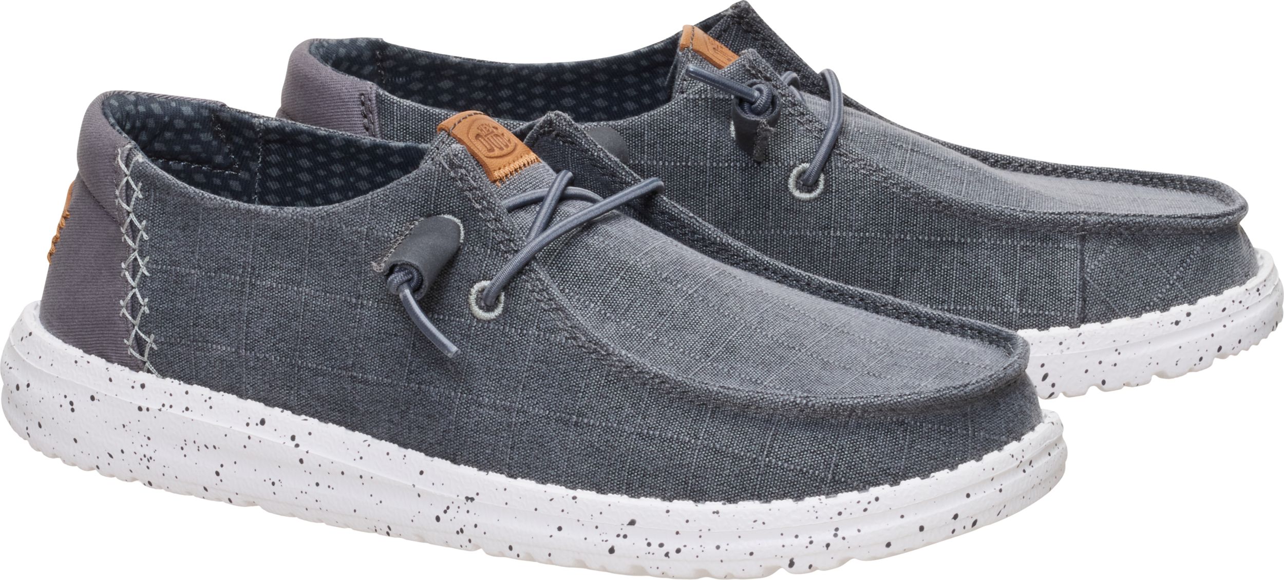 HEYDUDE Women's Wendy Chambray Grid Travel-Friendly Footwear