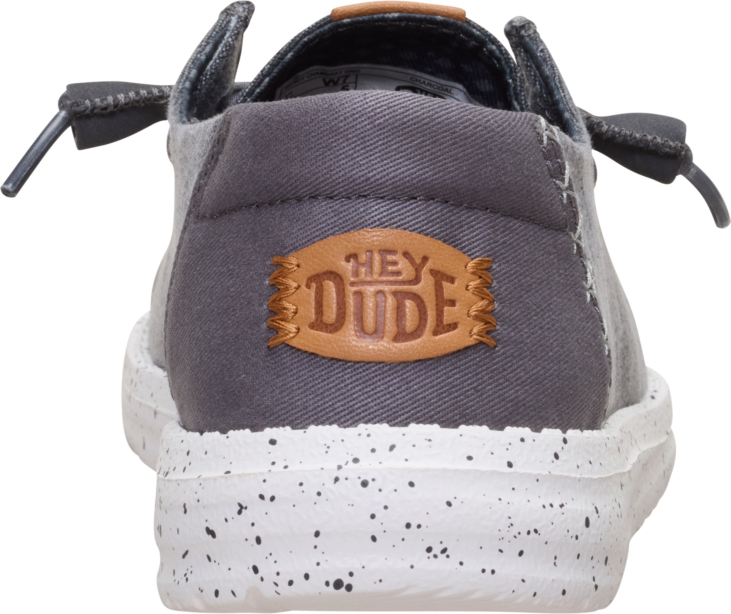 HEYDUDE Women's Wendy Chambray Grid Travel-Friendly Footwear