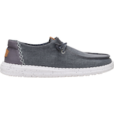 HEYDUDE Women's Wendy Chambray Grid Travel-Friendly Footwear Side_Right