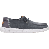 HEYDUDE Women's Wendy Chambray Grid Travel-Friendly Footwear Side_Right